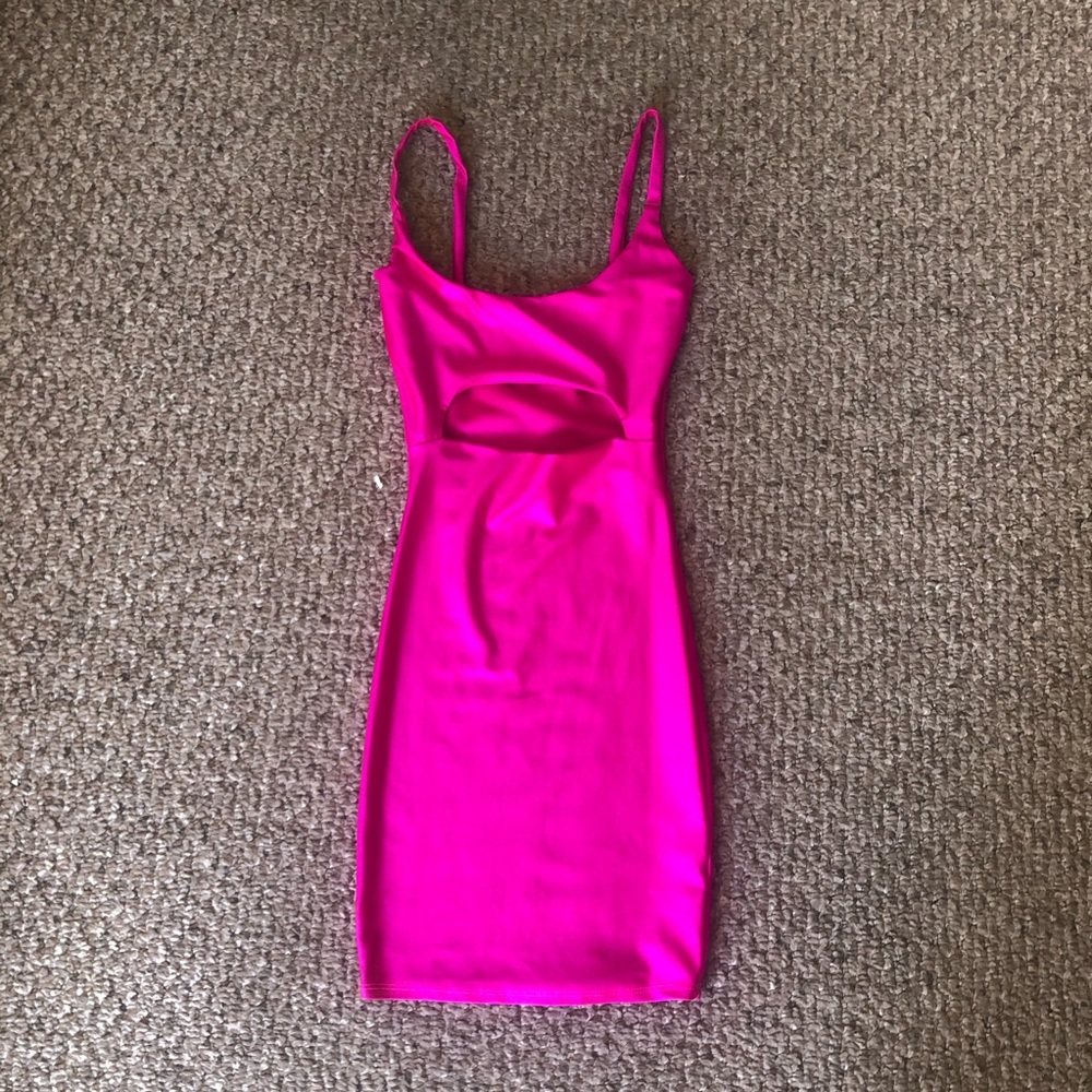 Neon Pink Mini Dress